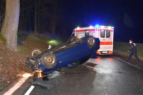 Wiesloch Auto Berschlagen Zwei Verletzte Vollsperrung