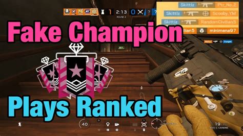 How A Fake Champion Plays Ranked Rainbow Six Siege Operation Ember