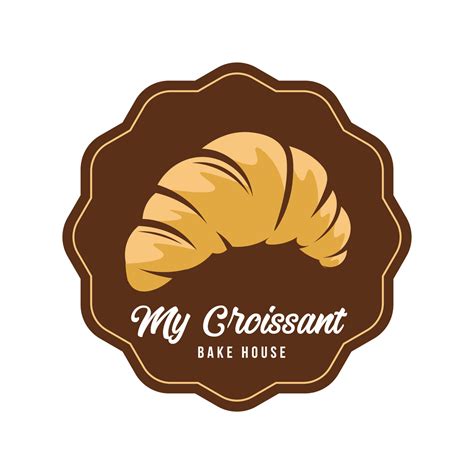 Croissant Vector Illustration Logo Design Perfect For Bakery Shop Logo