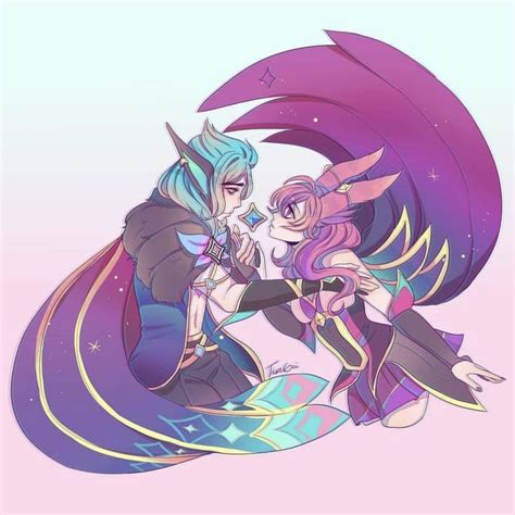 Xayah Rakan Guardianes Estelares Manga Anime Manga Arte