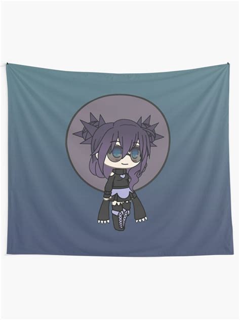 Cute Gacha Girl Kira Pastel Goth Chibi Girl Tapestry For Sale By