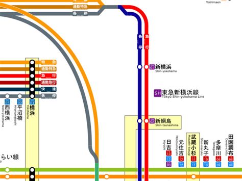 相鉄・東急新横浜線 路線図 かみマップ