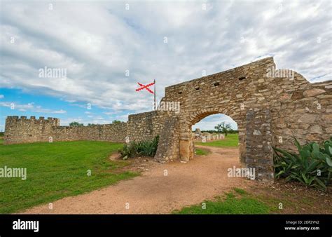 Texas Menard County Presidio De San Saba Fort Circa Mid 18c Stock