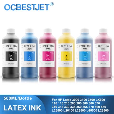 Tinta de látex de 500ML para HP 786 789 792 831 L25500 L26100