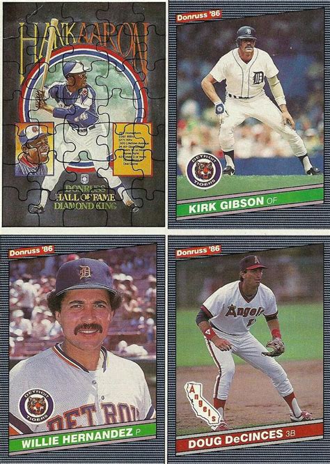 Donruss Wax Box Cards Panel Pc Pc Nno Kirk Gibson Willie