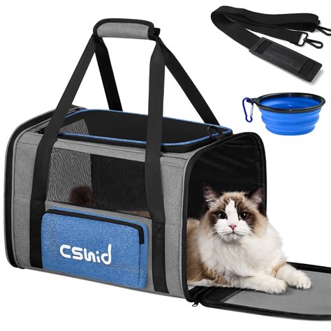 Airline Approved Soft-Sided Cat Carrier for Large Cats, Durable ...