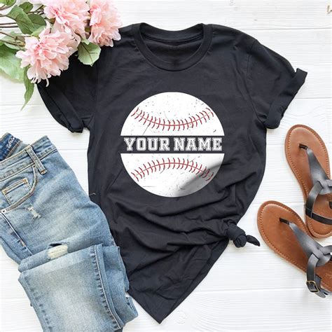 Custom Baseball T Shirt Team Name Baseball T Shirt Custom Etsy