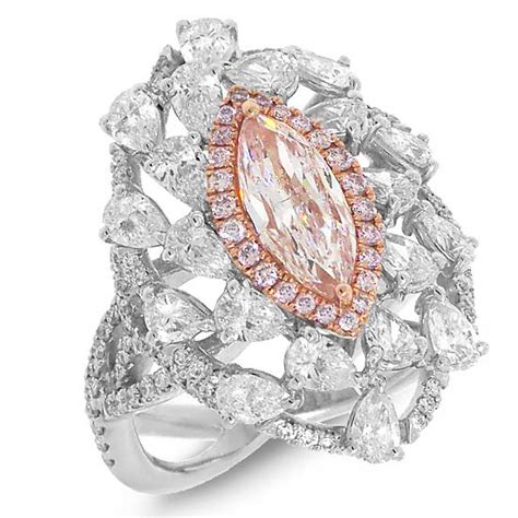 Fancy Rose Gold & Diamond Engagement Ring