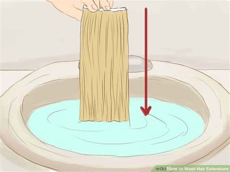 3 Ways to Wash Hair Extensions - wikiHow