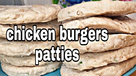 Chicken Burger Patty Recipe Homemade Chicken Burger Patties Recipe How To Make Burger Patty