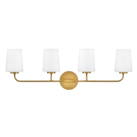 LARK Kline 33 0 In 4 Light Heritage Brass Vanity Light 853454HB The