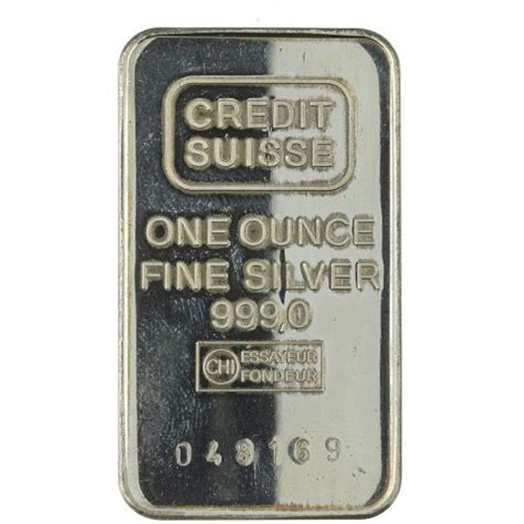 Sølvbarre 1 ounce FINSØLV Credit Suisse ebuy dk