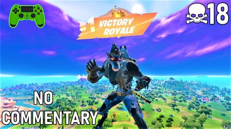 High Elimination Solo Win Gameplay In Fortnite PC PS4 Controller