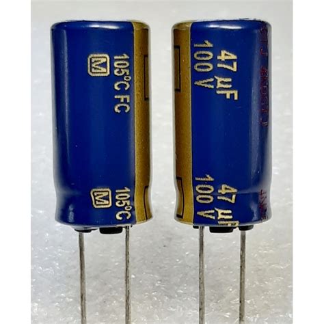 Panasonic Fc 47uf 100v Capacitor ตัวเก็บประจุ คาปาซิเตอร์ Shopee Thailand