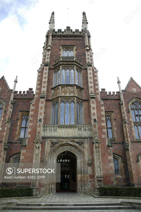 Northern Ireland, Belfast, Belfast. Exterior view of the entrance to ...