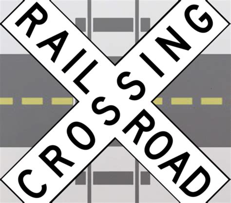 Railway Crossing Sign Clipart Vinyl