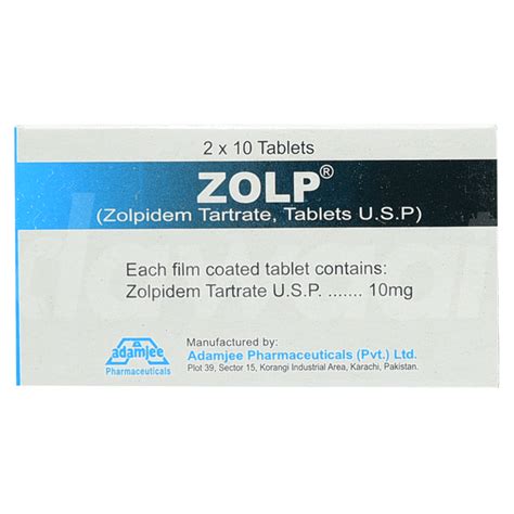 Zolp 10mg Tab.— Dawaai - Uses, Side Effect, Price In Pakistan