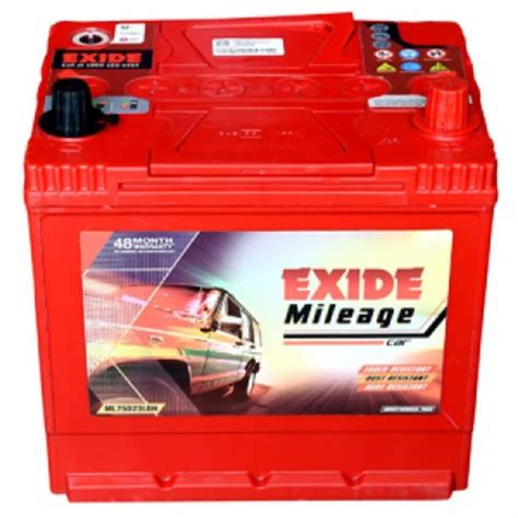 Exide Mileage ML75D23LBH 68Ah Car Battery At Rs 7088 Exide Mileage