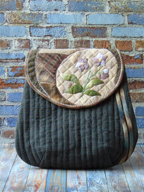 Японский рюкзак "Фиалки". Японский пэчворк в интернет-магазине Ярмарка ...