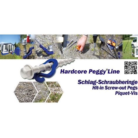 Peggy Peg Hardcore Alu Schlagschraubhering 4er Set Absicherung Markis 18 95