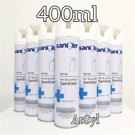 Jual Disinfektan Saniter Spray Air Surface Sanitizer Ml Shopee