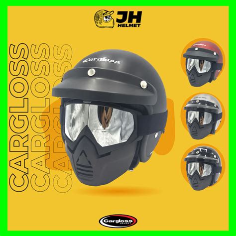 Jual Helm Cargloss Original Cfm Goggle Mask Helm Carglos Retro