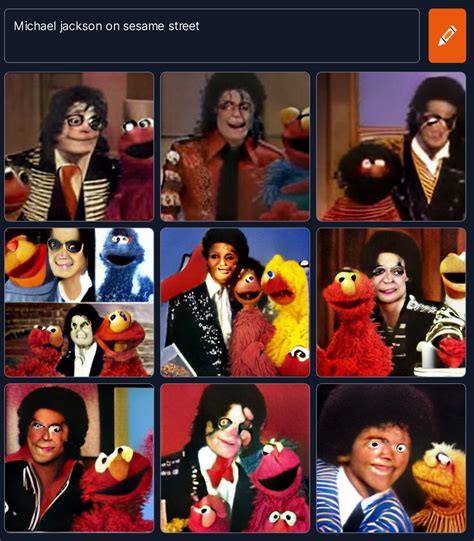 Michael Jackson on Sesame Street : r/weirddalle