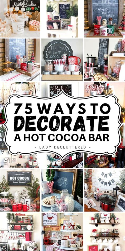 75 DIY Christmas Hot Cocoa Bar Ideas Lady Decluttered Diy Hot Cocoa