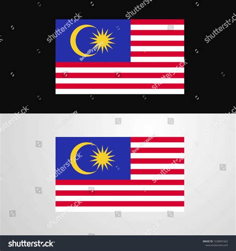 Malaysia Flag Banner Design Stock Vector (Royalty Free) 1228091662 ...