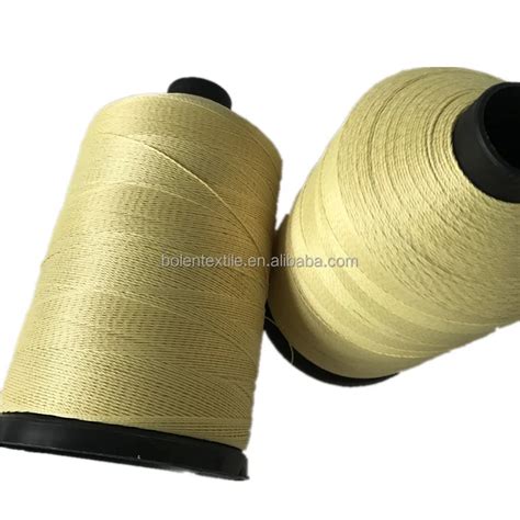 Aramid Filament Fireproof Kevlar Sewing Thread From Continuous Filament