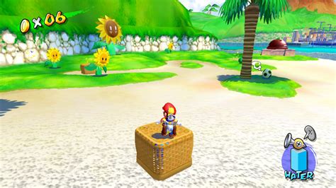 Super Mario Sunshine GC Switch As 30 Moedas Azuis De Pinna Park