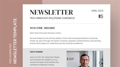 Employee Newsletter Free Google Docs Template Gdoc Io