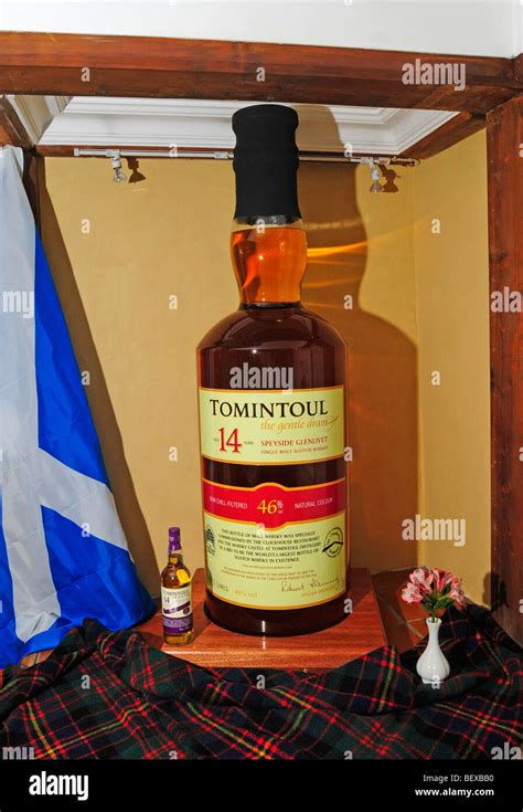 World record Bottle of Whiskey on Display at its home in Tomintoul ...