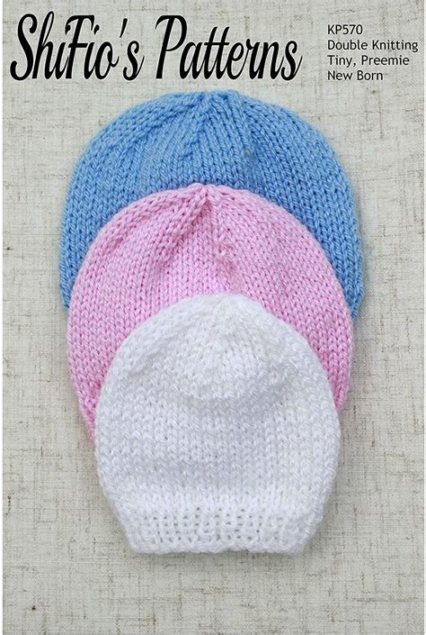 Micro Preemie Crochet Patterns, Baby Hat Knitting Patterns Free, Baby ...