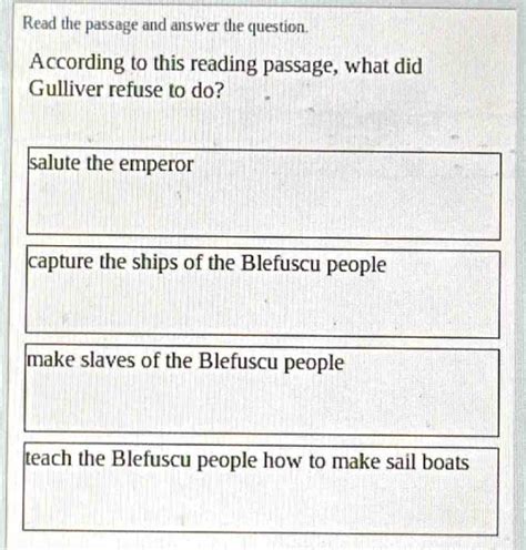 Solved Read The Passage And Answer The Question According To This