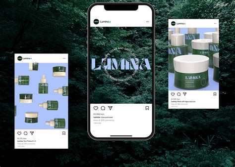 Lumina Skincare Brand Identity Behance