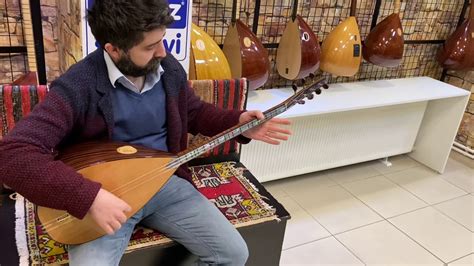 Pelesenk Kanada Kapaklı Sedef Klavyeli Kısa Sap Bağlama Yılmaz Saz