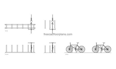 Porte vélos Dessins CAO gratuits