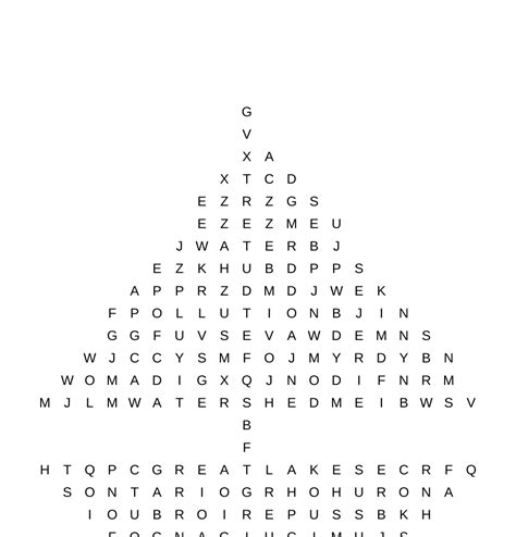 Great Lakes Word Search