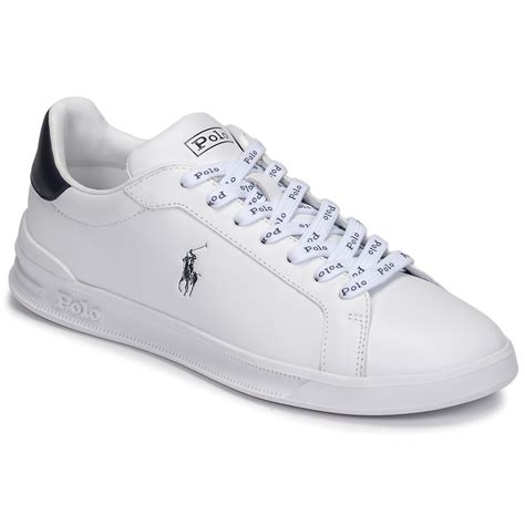 Polo Ralph Lauren Hrt Ct Ii Sneakers Athletic Shoe Blanco Marino