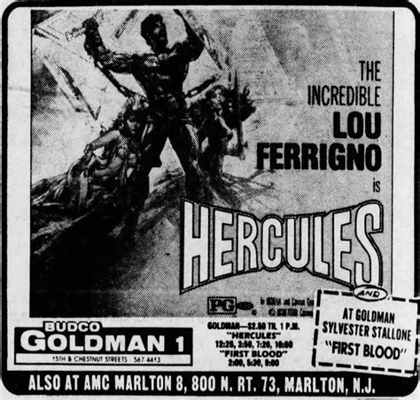 Lou Ferrigno Hercules Poster