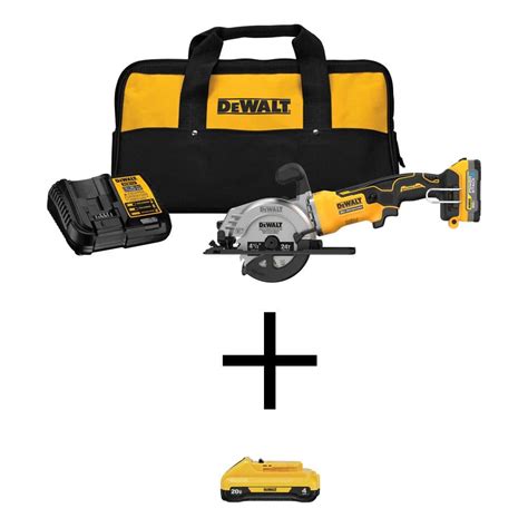 DEWALT Atomic 20V MAX Lithium-Ion Cordless Brushless 4-1/2 in. Circular ...