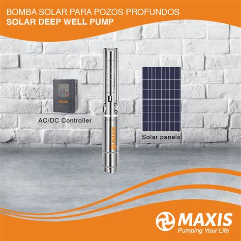 Maxis High Flow Ac Dc Solar Submersible Borehole Water Pumps Electric