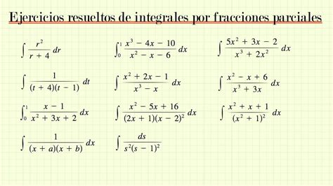 Ejemplos De Integrales Por Fracciones Parciales Youtube