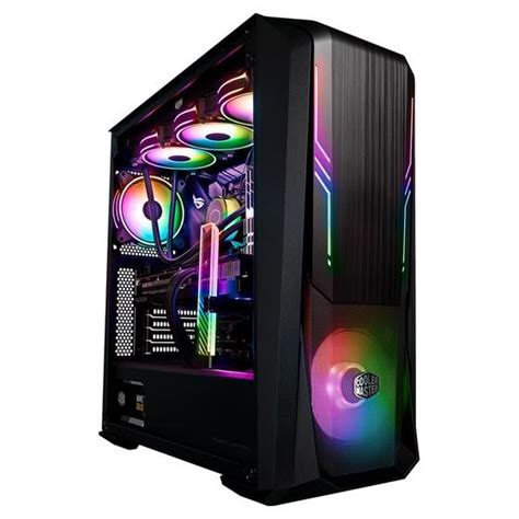 Gabinete Gamer Cooler Master Masterbox 500 Mid Tower ARGB Lateral Em