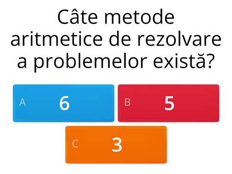 Metode Aritmetice De Rezolvare A Problemelor Metoda Falsei Ipoteze Quiz