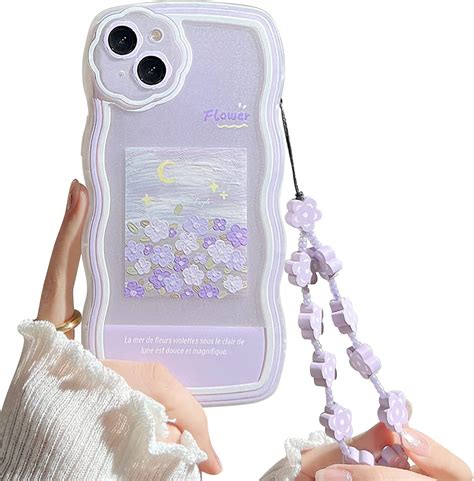 Ownest Kompatibel Mit Iphone H Lle Lila Blumen Armband Aesthetic