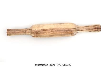 Wooden Belan On White Background Stock Photo 1977986927 | Shutterstock