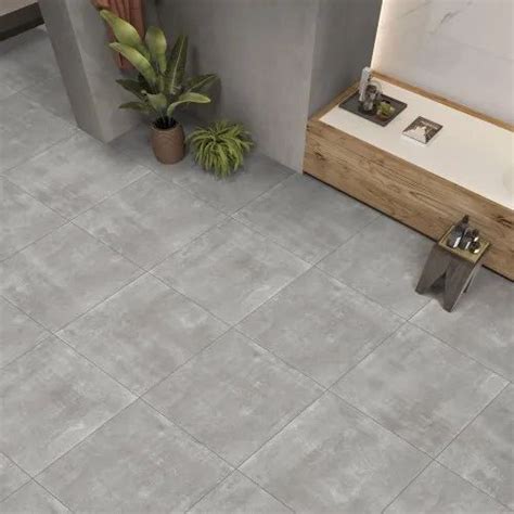 Digital Cement Look Glazed Porcelain Tile Thickness 8 10 Mm Size