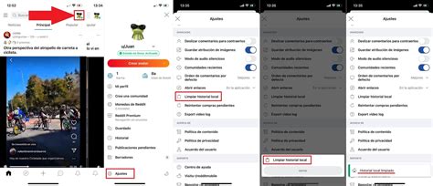 Como borrar el historial de búsqueda de Reddit Web o app móvil